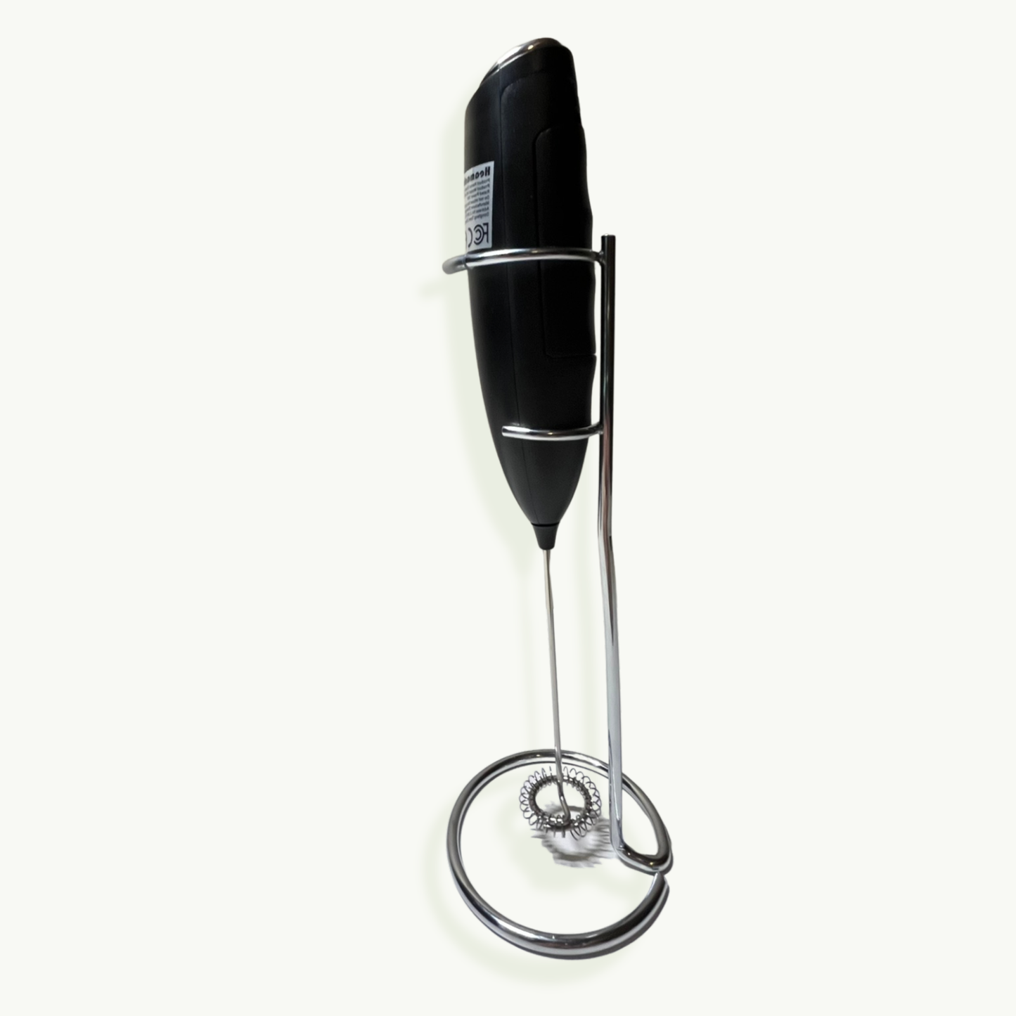 Handheld Milk Frother with Stand for Coffee, Lattes & Cappuccinos