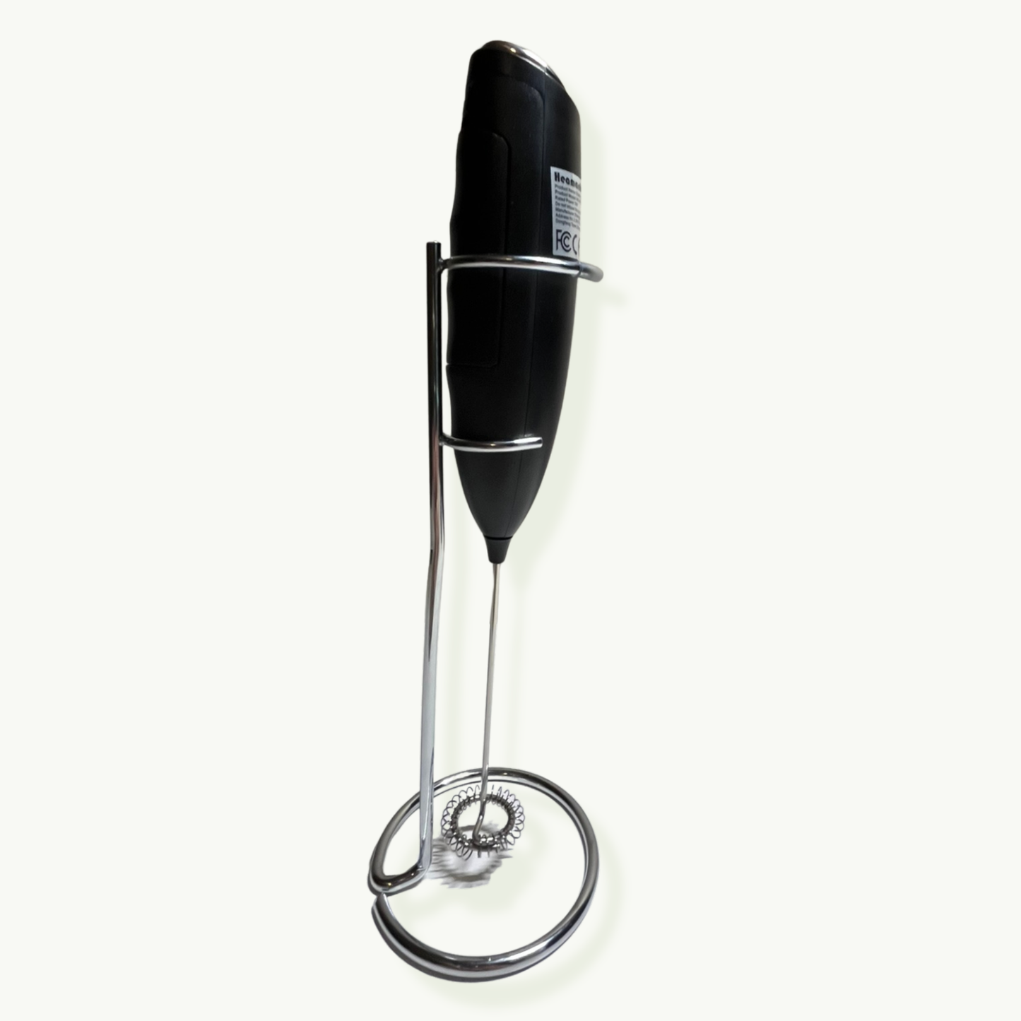 Handheld Milk Frother with Stand for Coffee, Lattes & Cappuccinos